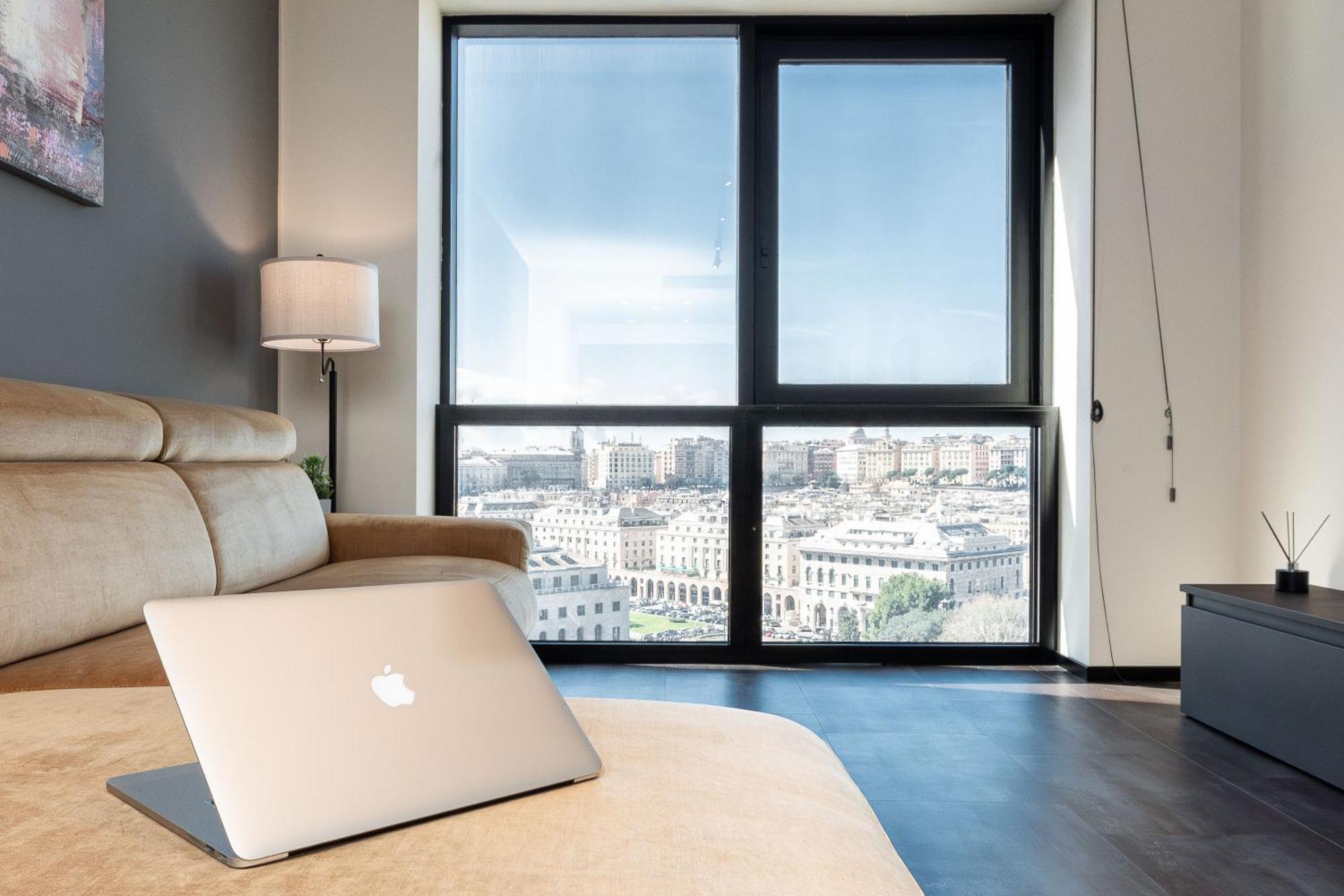 Free Parking In Luxury Suite With City View - Steps To Brignole Train Station Genua Exterior foto