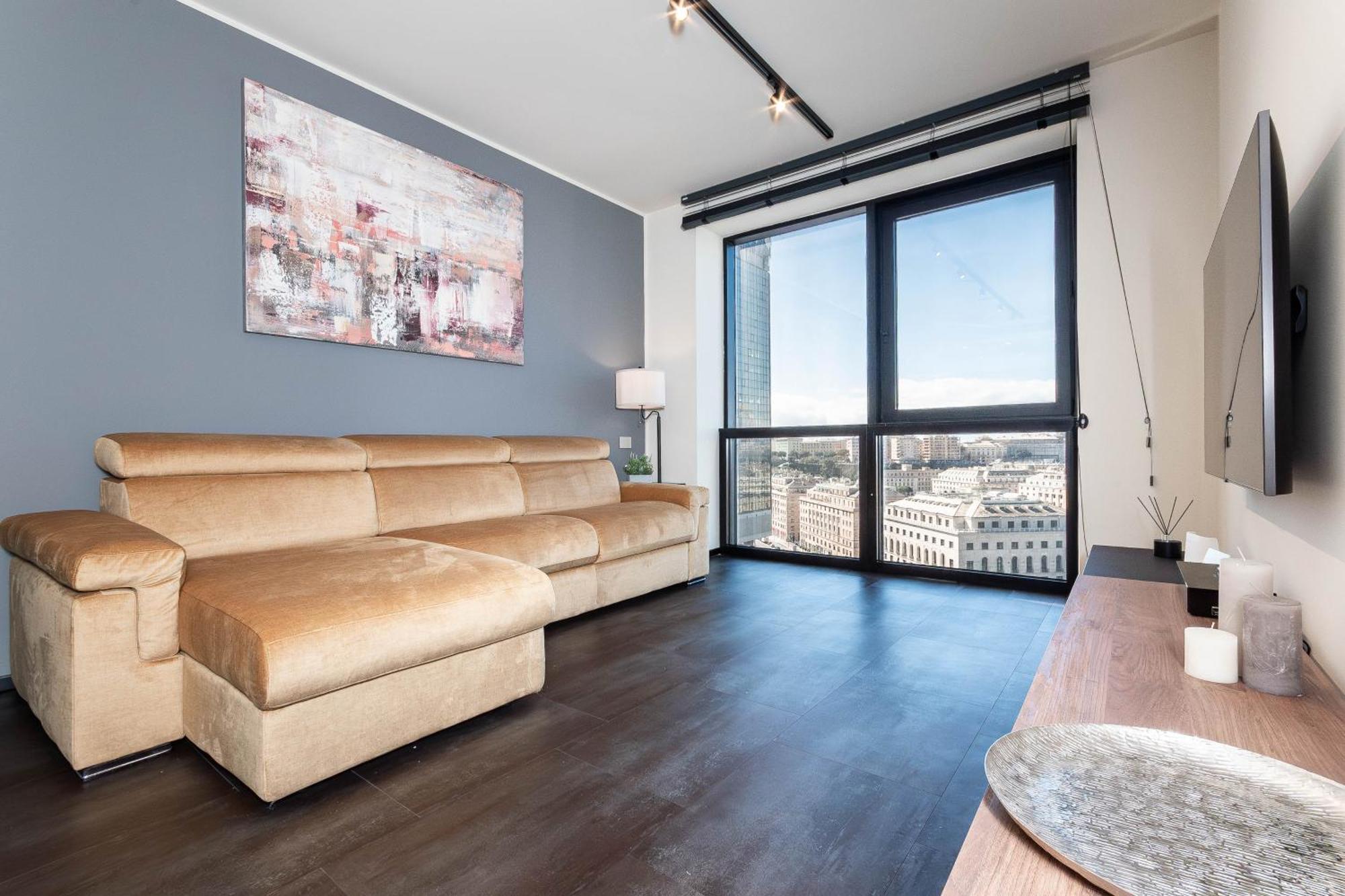 Free Parking In Luxury Suite With City View - Steps To Brignole Train Station Genua Exterior foto